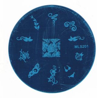2012 New Stamping Device Nail Art Plate MLS201