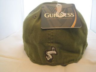 Guinness Extra Stout Irish Beer Green Shamrock Clover Mens Baseball 