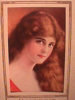 ATKINSON FOX Print   ESMERALDA   PRETTY PORTRAIT   1926 CALENDAR
