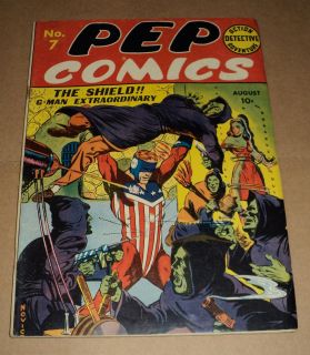   Comics #7 (VG ; staples bit rusty) 1940 Archie; The Shield (id# 6972