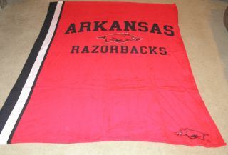 Arkansas Razorbacks Ultrasoft Blanket NIB