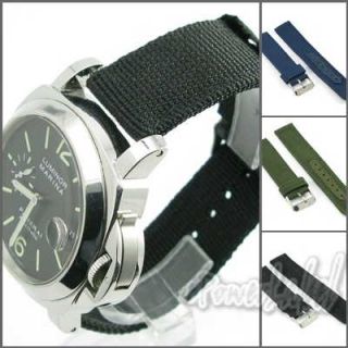 P921 Quality Army Military Green Leather N Nylon Watch Strap 20mm 
