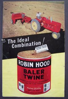 robin hood baler twine dealer sales brochure from canada time