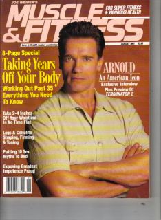 Arnold Schwarzenegger Muscle Fitness Magazine 8 91