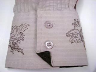 English Laundry Embroidered Velvet Lion Crest Shirt XL RARE Last One 
