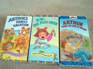Lot of 3 Arthur VHS GREAT Condition
