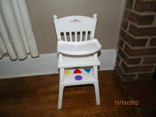 American Girl Bitty Baby High Chair Complete All Shapes Retired