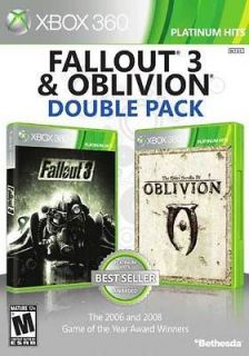 fallout 3 oblivion double pack xbox 360 time left $