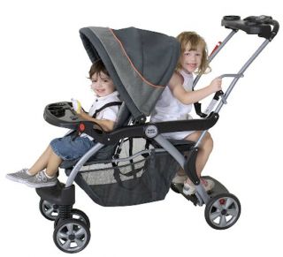 Baby Trend Sit N Stand Deluxe Vanguard Twin Tandem Stroller New Free 