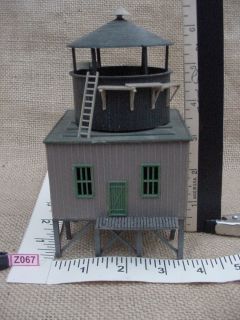 Vintage Two Story Water Tower Plastic Building from 50s or 60s HO 