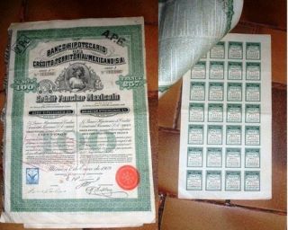 Banco Hipotecario de Credito Territorial Mexicano share 1909