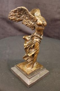   Statue Winged Angel Victory Athena Paris Louvre Sculpture Art
