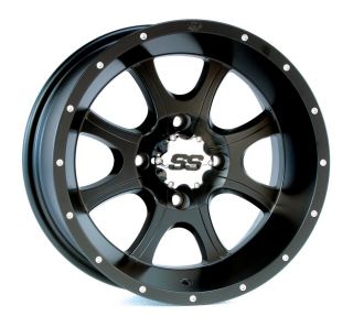   SS108 BLACK Wheels (Comes with 4 wheels, 16 lugs, and 4 Center Caps