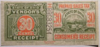 ohio prepaid sales tax dual receipts 30 prior 1962 time