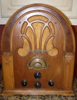 Very RARE Atwater Kent Model 257 Cathedral Antique Radio DonT Miss 
