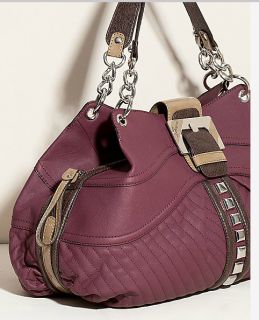 Guess Audra Carryall Bag Ruby Multi Handbag Purse New