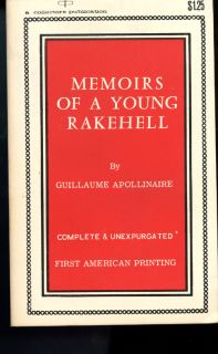 Memoirs of A Young Rakehell 1967 Collectors Publication PB Guilaume 