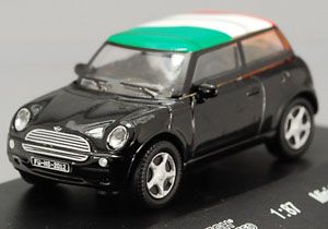 BMW Mini Cooper Italy Flag Top 1 87 Diecast HO Scale