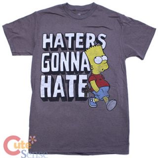 Simpson Family Bart T Shirts Haters Gonna Hate Mens Shirts Tee 4 Size 