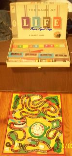   1960 The Game of Life Milton Bradley Near Mint Linkletter