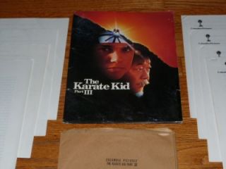 The Karate Kid Part III 1989 Movie Press Kit Ralph Macchio Pat Morita 