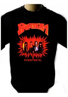 Pantera Power Metal 1988 Black New T Shirt Fruit of The Loom Print by 
