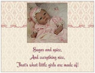 20 Baby Girl Shower Invitations Post Cards Postcards