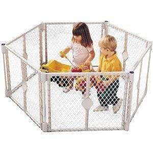 North States Play Yard Baby Gate Pen Animal Toddler Used Clean 