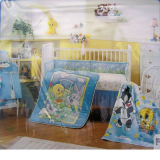 Baby Looney Tunes Blanket Crib Skirt Diaper Stacker PD