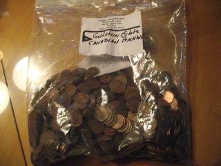 Bag of Canadian Wheat Pennies 800 Pcs from An Estate Sale