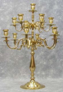 Exquisite BALDWIN Forged Solid Brass Candle 13 Light Candelabra