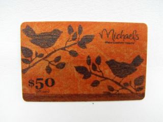 Michaels Gift Card Remaining Balance $50 Free Same Day Shipping