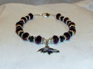 Baltimore Ravens Charm Bracelet Jewelry Logo Charm Terrell Suggs Ed 