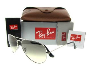Ray Ban RB 3025 W3277 Silver RB3025 Aviator Sunglasses