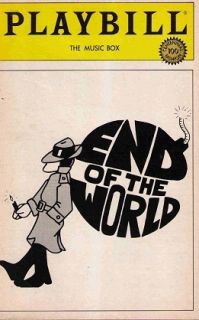 End of The World Opening Night Broadway Playbill Barnard Hughes