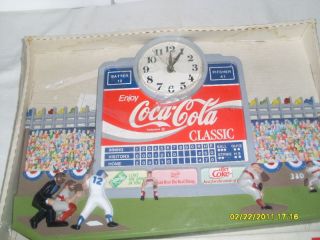 Coke Burwood Coca Cola Baseball Score Board Clock
