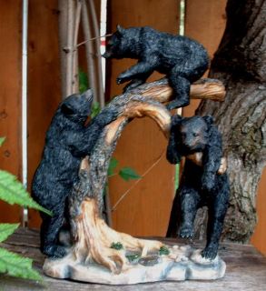 this auction includes this awesome black bear family