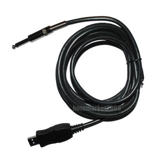 USB PC Guitar Bass Link Recording Audo Adapter Cable 3M