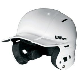 New Wilson The One Baseball Batters Batting Helmet Black White