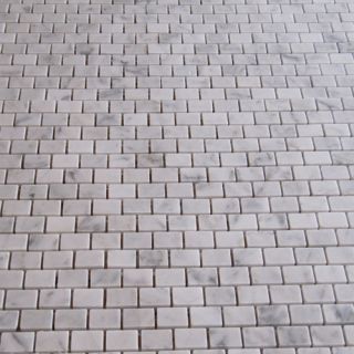 White Carrera Carrara Brick Tile Mosaic Polished 10 Pack   Kitchen 