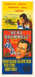 Beau Brummel Movie Poster Elizabeth Taylor Orig 1954