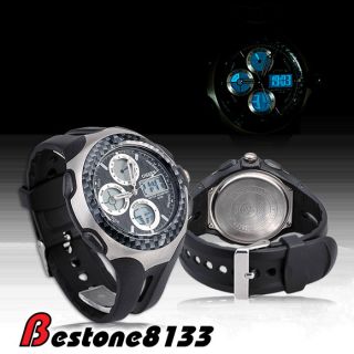   great appreciated ohsen dual display sport watch chronograph backlight