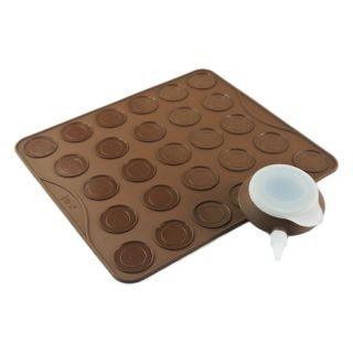 NEW Silicone Baking Pastry Sheet Macarons / Macaroons Mat With Decomax 