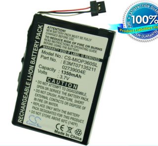 1350mAh Li ion Battery with Tools for Mio P560 USA Seller