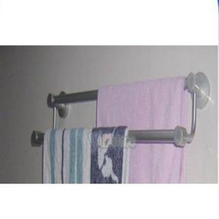 Double Stainless Bathroom Towel Bar Racks Holder Rails