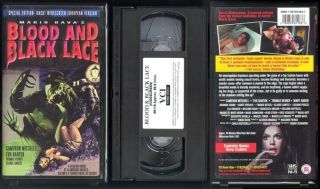 VHS Blood and Black Lace Mario Bava Uncut Widescreen European Edition 