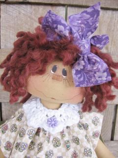 Country Primitive Wilabee Bug Handmade Doll by Designer DCH