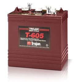 Trojan 6 Volt T 605 Golf Cart Batteries 6 Batteries