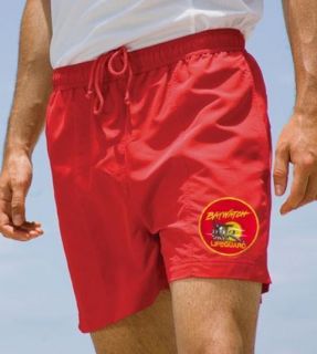Baywatch Replica Red Shorts Lifeguard Fancy Dress