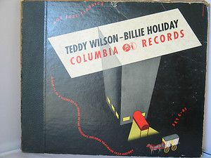 Teddy Wilson Billie Holiday 78 RPM Set C 61 No Cover